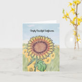 Simpel Mooie Zonnebloem Kaart (Gele Bloem)