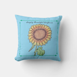 Simpel Mooie Zonnebloem Kussen