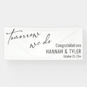 Simpel Morgen doen we repetitie diner wit Spandoek (Horizontaal)