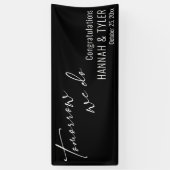 Simpel Morgen doen we repetitie diner zwart Spandoek (Verticaal)