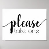 Simpel neem er een | Zwart script elke gebeurtenis Poster (Voorkant)