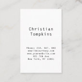 Simpel Pattern Visitekaartje (Voorkant)