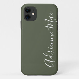Simpel Persoonlijke Chive Groen Case-Mate iPhone Case