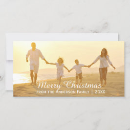 Simpel prettig kerstfeest - Fotokaart Feestdagenkaart