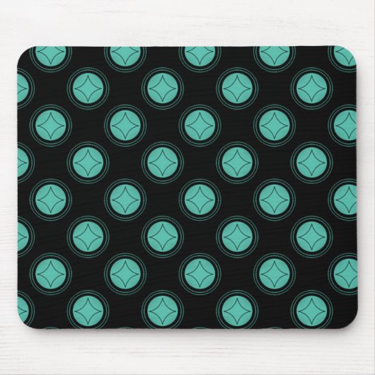 Simpel Riveting Mousepad, Turquoise Muismat (Voorkant)