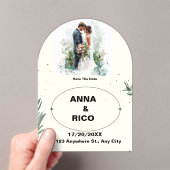 SIMPEL & ROMANTISCH: ROMANTISCH SAVE THE DATE KAAR ACRYL UITNODIGINGEN (Insitu (Draagbaar))