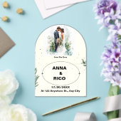 SIMPEL & ROMANTISCH: ROMANTISCH SAVE THE DATE KAAR ACRYL UITNODIGINGEN (Insitu (Huwelijk))