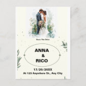 SIMPEL&ROMANTISCH: ROMANTISCHE SAVE THE DATE KAART (Voorkant)