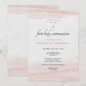 Simpel Roze Uitnodiging (Voorkant / Achterkant)