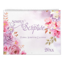 Simpel Schriftuur Bloemencalender