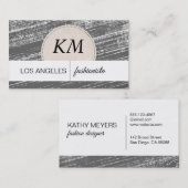 Simpel Stijlvol Hout Vintage Visitekaartje (Voorkant / Achterkant)