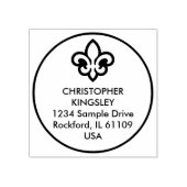 Simpel Symbool / Icoon - fleur-de-lis / LELIE + id Rubberstempel (Afrduk)