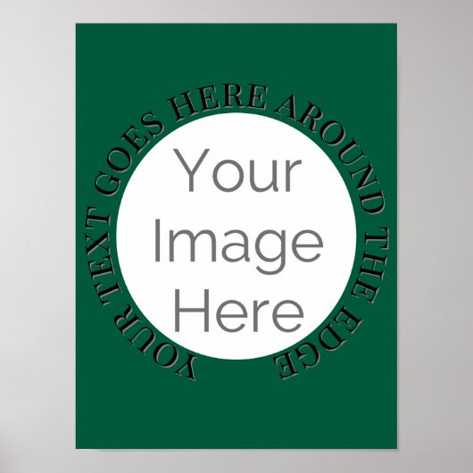 Simpel uw afbeelding hier, foto aangepaste tekst b poster (Voorkant)