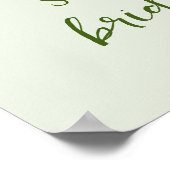 Simpel vond ze haar perfecte Matcha Bruidsdiner Poster (Hoek)