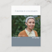 simpel | Voor altijd in ons hart | Kaart van het g Visitekaartje (Voorkant)