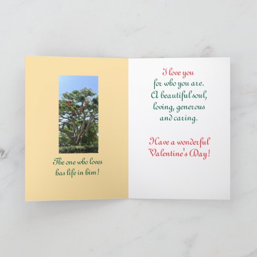 Simpel, vrolijk & kleurrijk, Valentijnskaart  Kaart (Binnen)