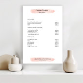 Simpel Waterverf Pink Preishear Poster