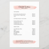 Simpel Waterverf Roze Flyer (Voorkant)