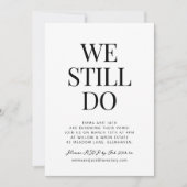 Simpel We doen nog steeds Vernieuwing Kaart (Voorkant)