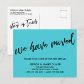 Simpel We hebben Casual handschrift turquoise verp Briefkaart (Voorkant / Achterkant)