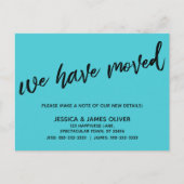 Simpel We hebben Casual handschrift turquoise verp Briefkaart (Voorkant)