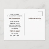 SIMPEL WE ZIJN VERHUISD AANKONDIGINGSKAART (Achterkant)