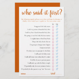 Simpel wie zei het eerst | Herfst Sinaasappel Game