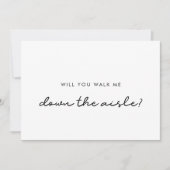 Simpel Wil je me naar het gangpad brengen? Kaart (Voorkant)