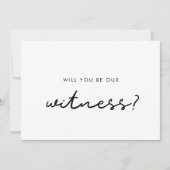 Simpel Wordt u onze getuige voorstel kaart (Voorkant)