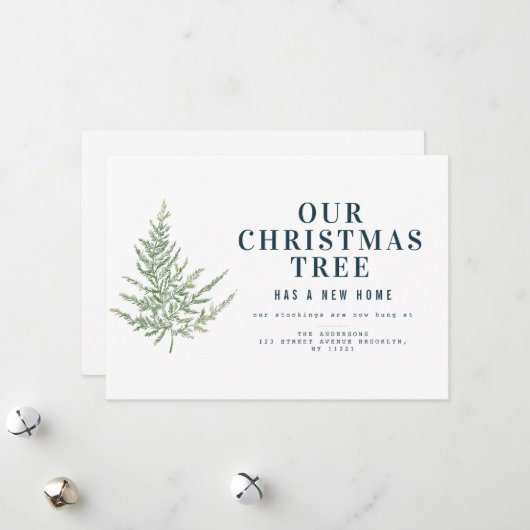 simpele aankondiging van fern - vakantie (Voorkant / Achterkant in situ)