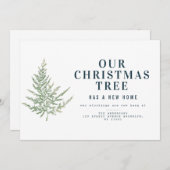 simpele aankondiging van fern - vakantie (Voorkant / Achterkant)