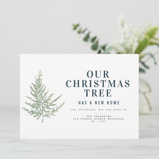 simpele aankondiging van fern - vakantie (Staand voorkant)