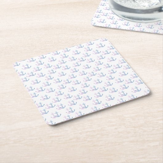 Simpele Anchor Duo! Kartonnen Onderzetters (Schuin)