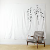 Simpele Beste Dag Ooit Linker Foto Achtergrond Wandkleed (In Situ (horizontaal))