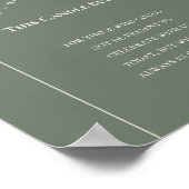 Simpele Boho Boog Sage Groen Deze Kaars BrandT Poster (Hoek)