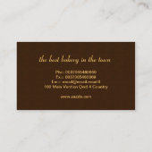 simpele caketjes modern visitekaartje (Achterkant)