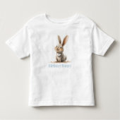Simpele Cute Bunny Verjaardag Kind Kinder Shirts (Voorkant)