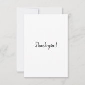 simpele dank bedankkaart (Voorkant)
