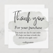 simpele dank voor je creditcard bedankkaart (Voorkant / Achterkant)