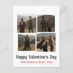 Simpele Elegante Liefde valentijnsdag koppel foto Feestdagenkaart