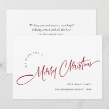 Simpele Elegante Prettig Kerstfeest Groet