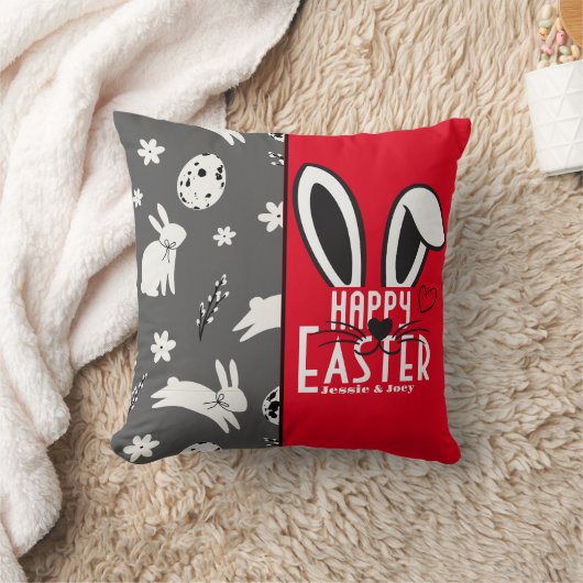 simpele esster bunny simpele leuke familie kussen (Deken)