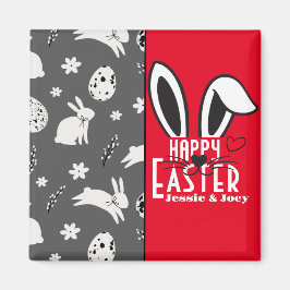 simpele esster bunny simpele schattige familie magneet