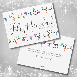 Simpele Feliz Navidad Kerstkaart