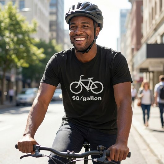 Simpele fiets grap t-shirt
