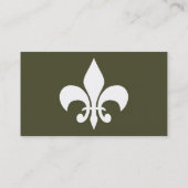 simpele fleur de lys visitekaartje (Achterkant)