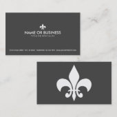simpele fleur de lys visitekaartje (Voorkant / Achterkant)