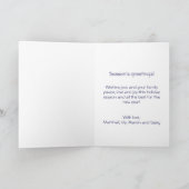 Simpele gelukkige kerstkaart kaart (Binnen)