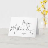 Simpele gelukkige Moederdag cadeau van dochter Kaart (Gele Bloem)