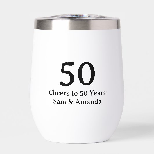 Simpele gepersonaliseerde 50ste verjaardag (Voorkant)